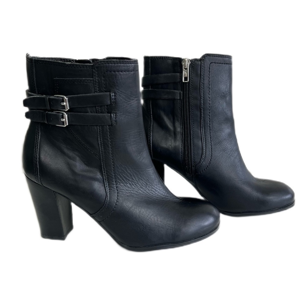 Marc Fisher | Women's Kattie  Ankle Boot Black Leather Size 7